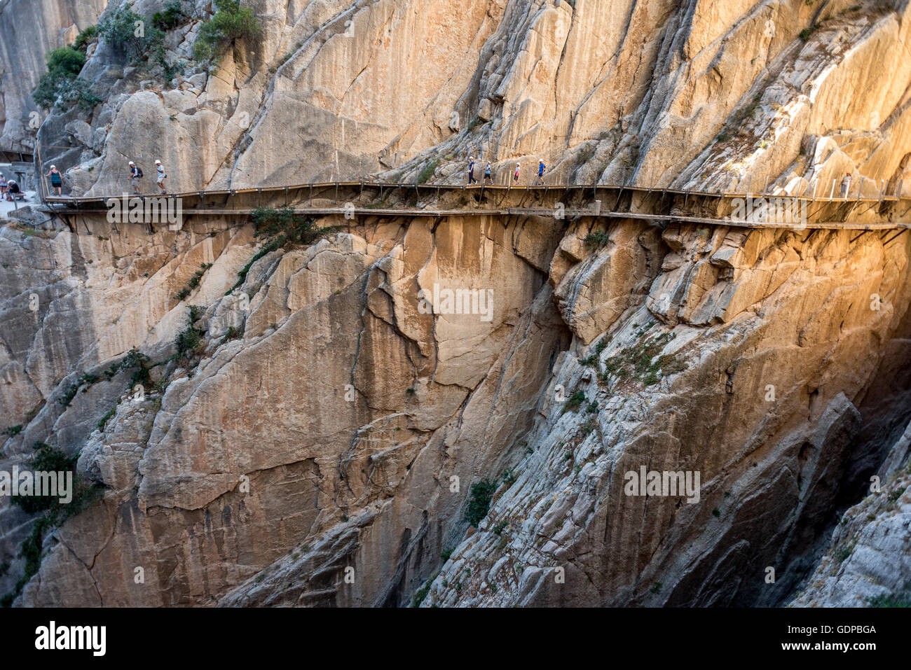 Der Caminito del Rey in Südspanien. Stockfoto