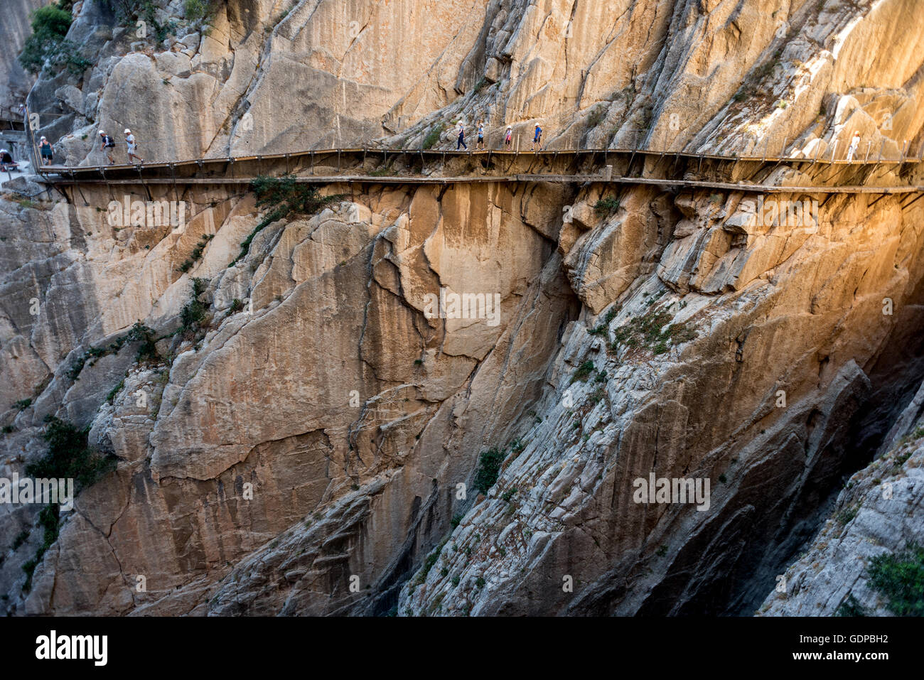 Der Caminito del Rey in Südspanien. Stockfoto