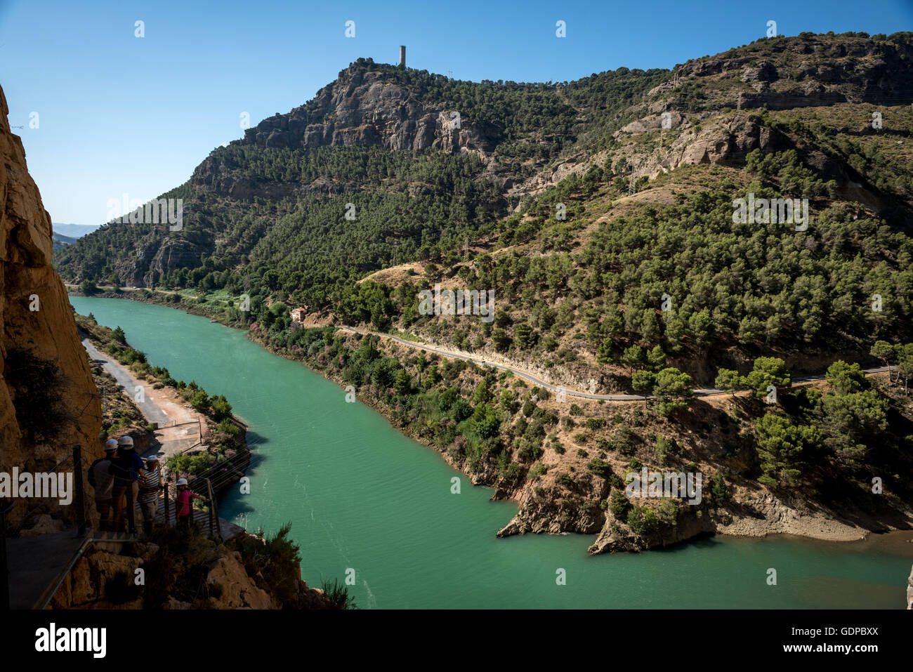 Der Caminito del Rey in Südspanien. Stockfoto