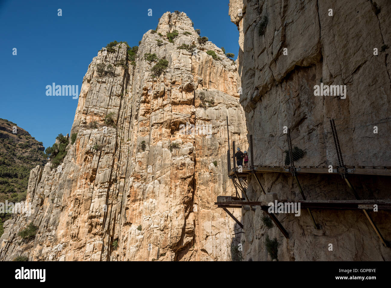 Der Caminito del Rey in Südspanien. Stockfoto