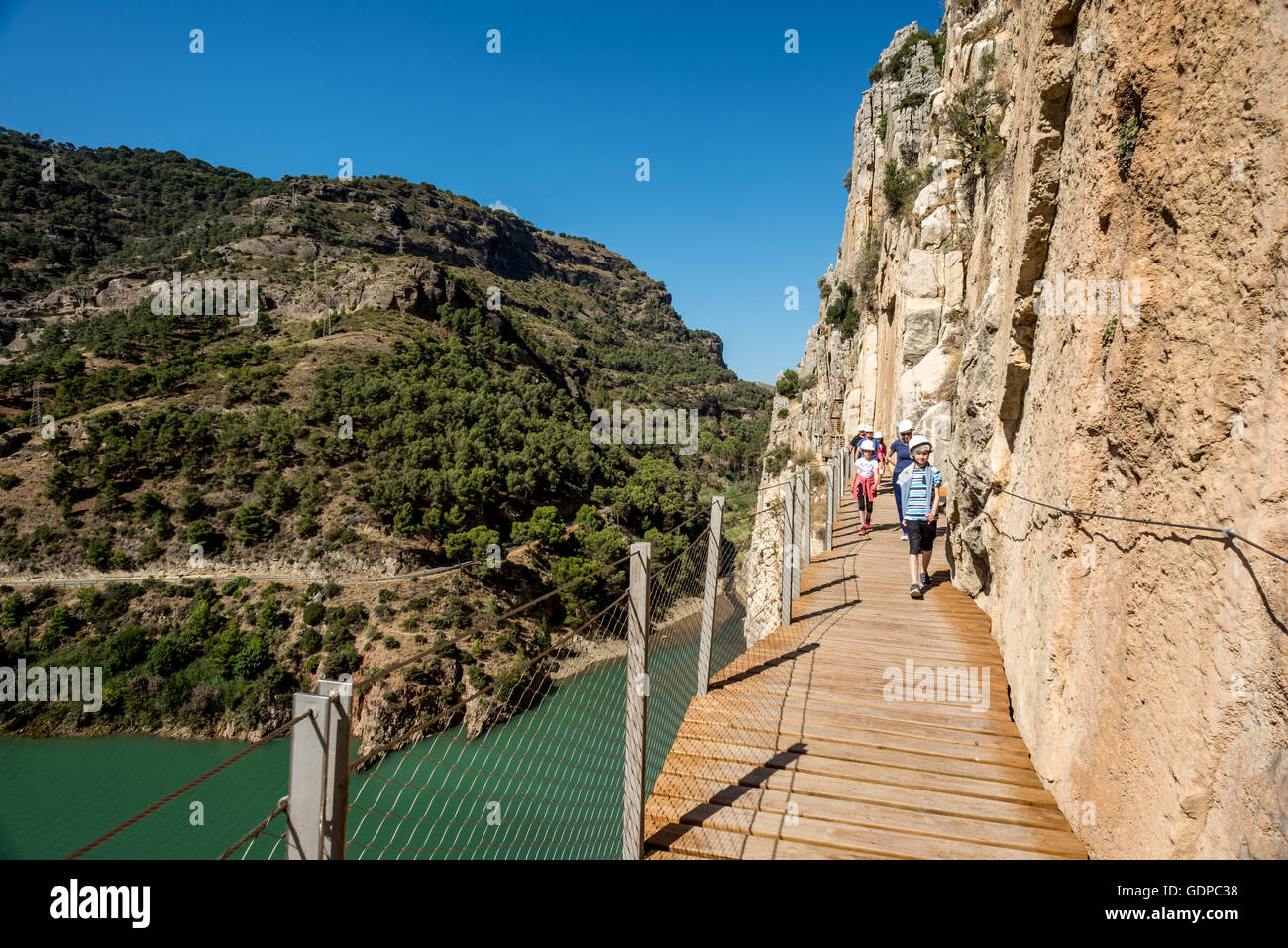 Der Caminito del Rey in Südspanien. Stockfoto