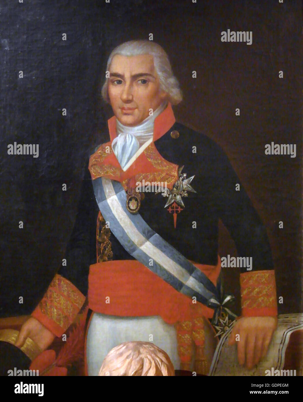 FEDERICO GRAVINA (1756 – 1806) spanische Admiral starb an Verletzungen erlitt während der Schlacht von Trafalgar Stockfoto