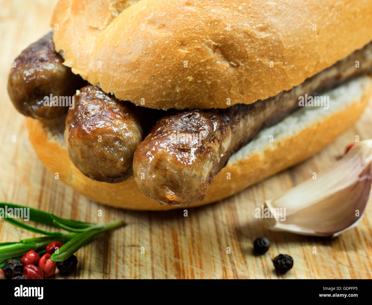 Merguez-Grill-Wurst Stockfoto