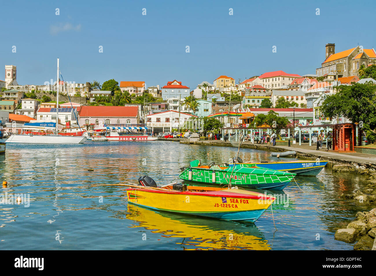 Der Hafen St. George's Grenada West Indies Stockfoto