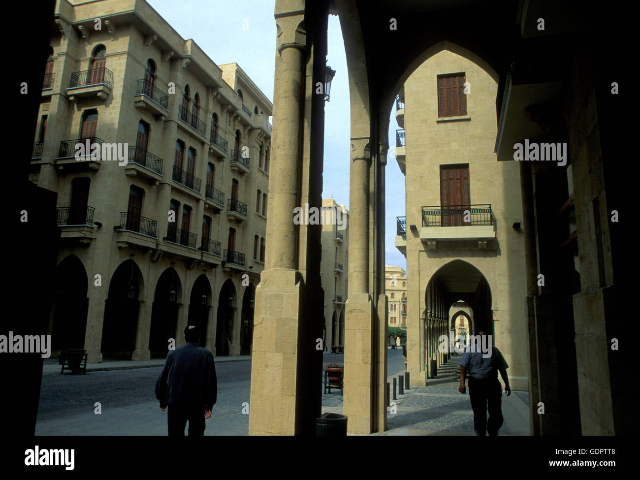 die Altstadt von der Stadt von Beirut im Libanon im Nahen Osten. Stockfoto