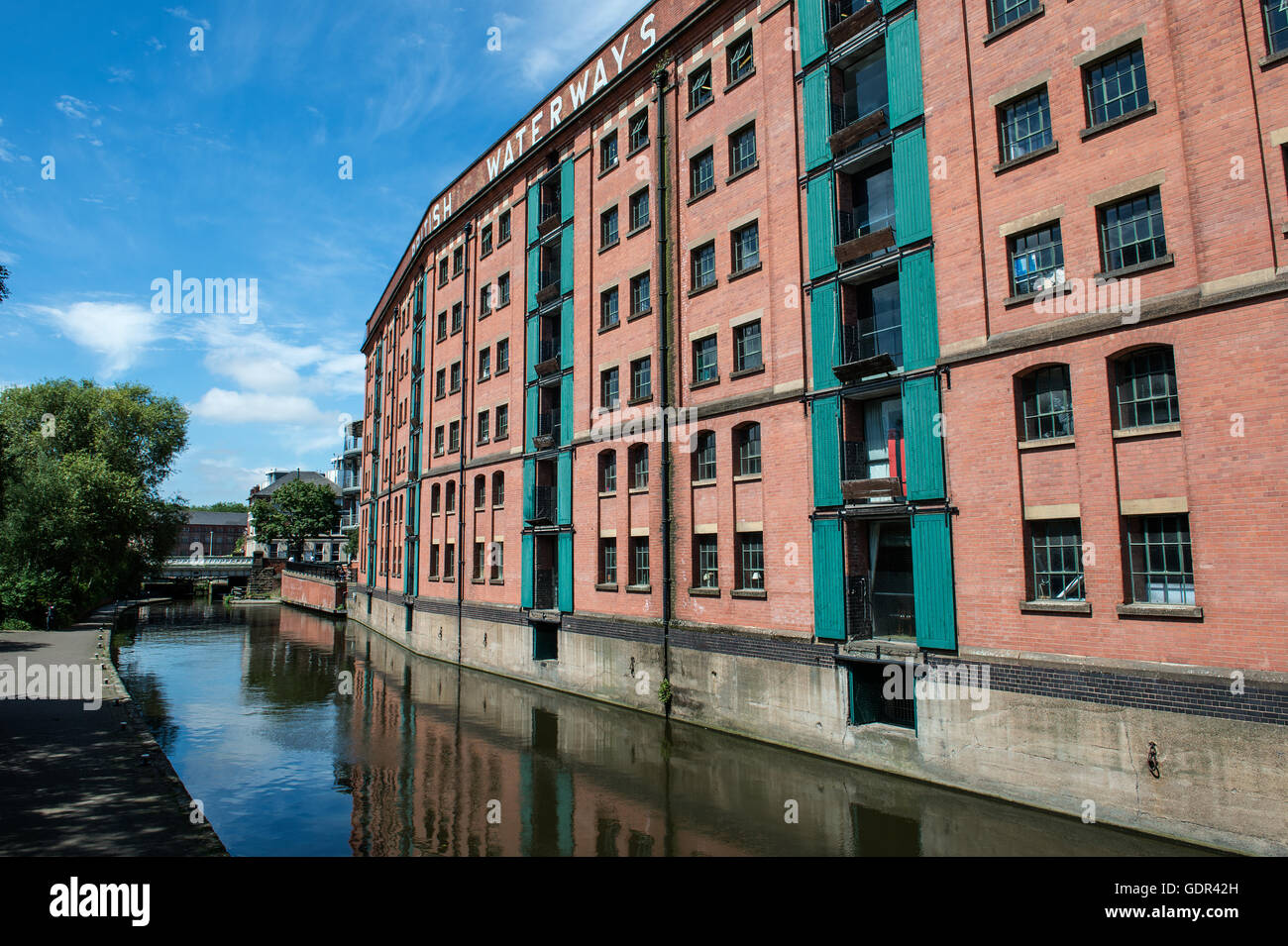 Britischen Wasserstraßen Gebäude am Schloss Wharf an der Nottingham Kanal-Nottingham Stockfoto