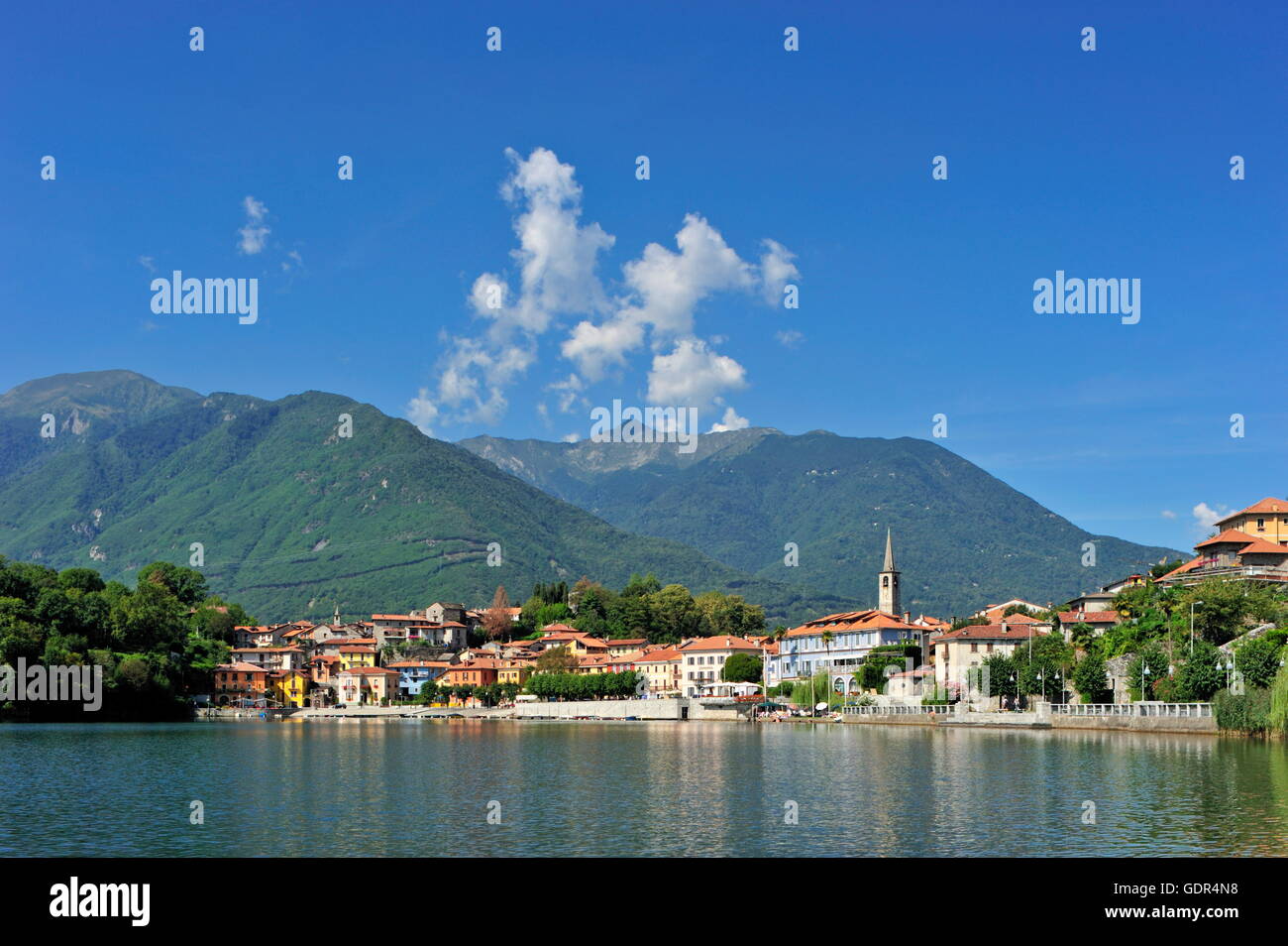 Geographie/Reisen, Italien, Piemont, Lago di Mergozzo Mergozzo,,, Additional-Rights - Clearance-Info - Not-Available Stockfoto