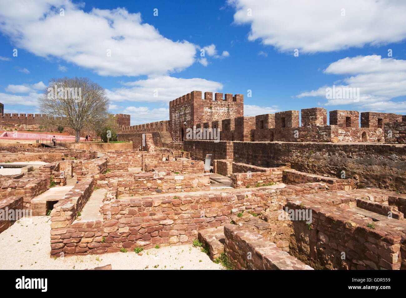 Geographie/Reisen, Portugal, Silves, Maurische Burg, Additional-Rights - Clearance-Info - Not-Available Stockfoto