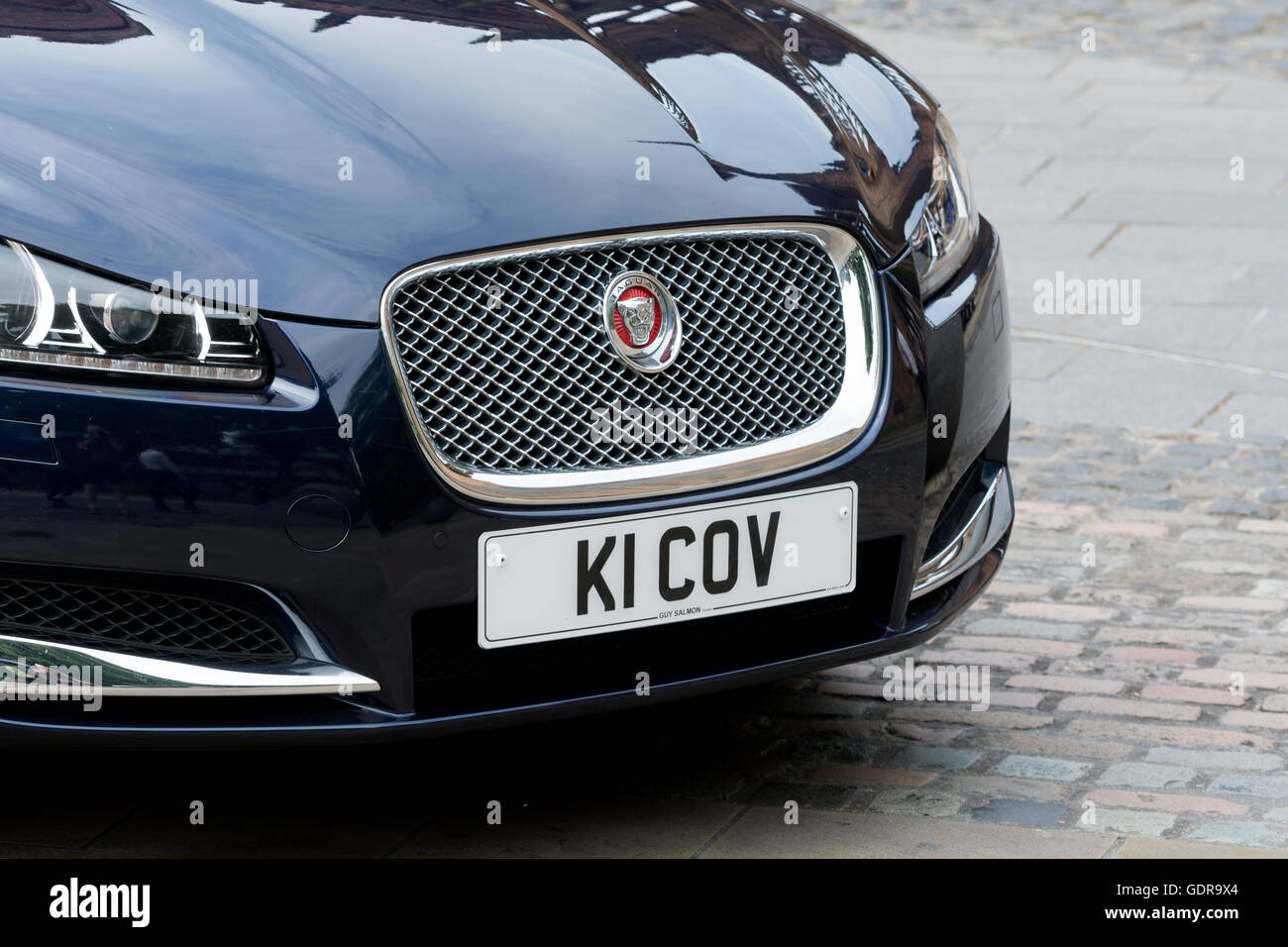 Jaguar XF 3.0 V6 Diesel, Coventry Stadtrat Dienstwagen, Coventry, UK Stockfoto