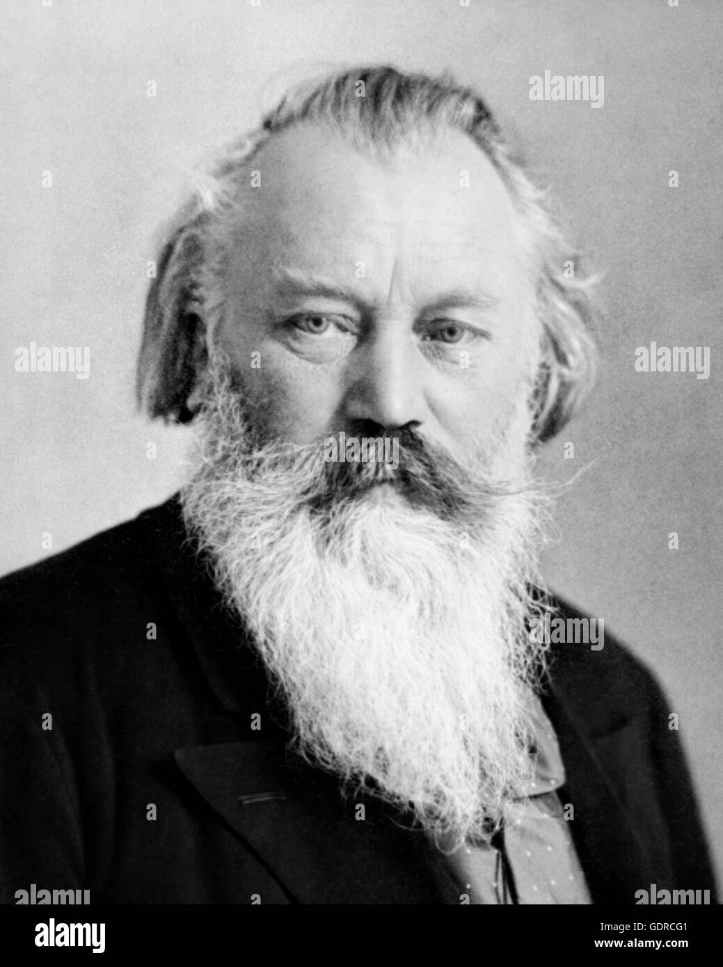 Johannes Brahms. Porträt des deutschen Komponisten und Pianisten