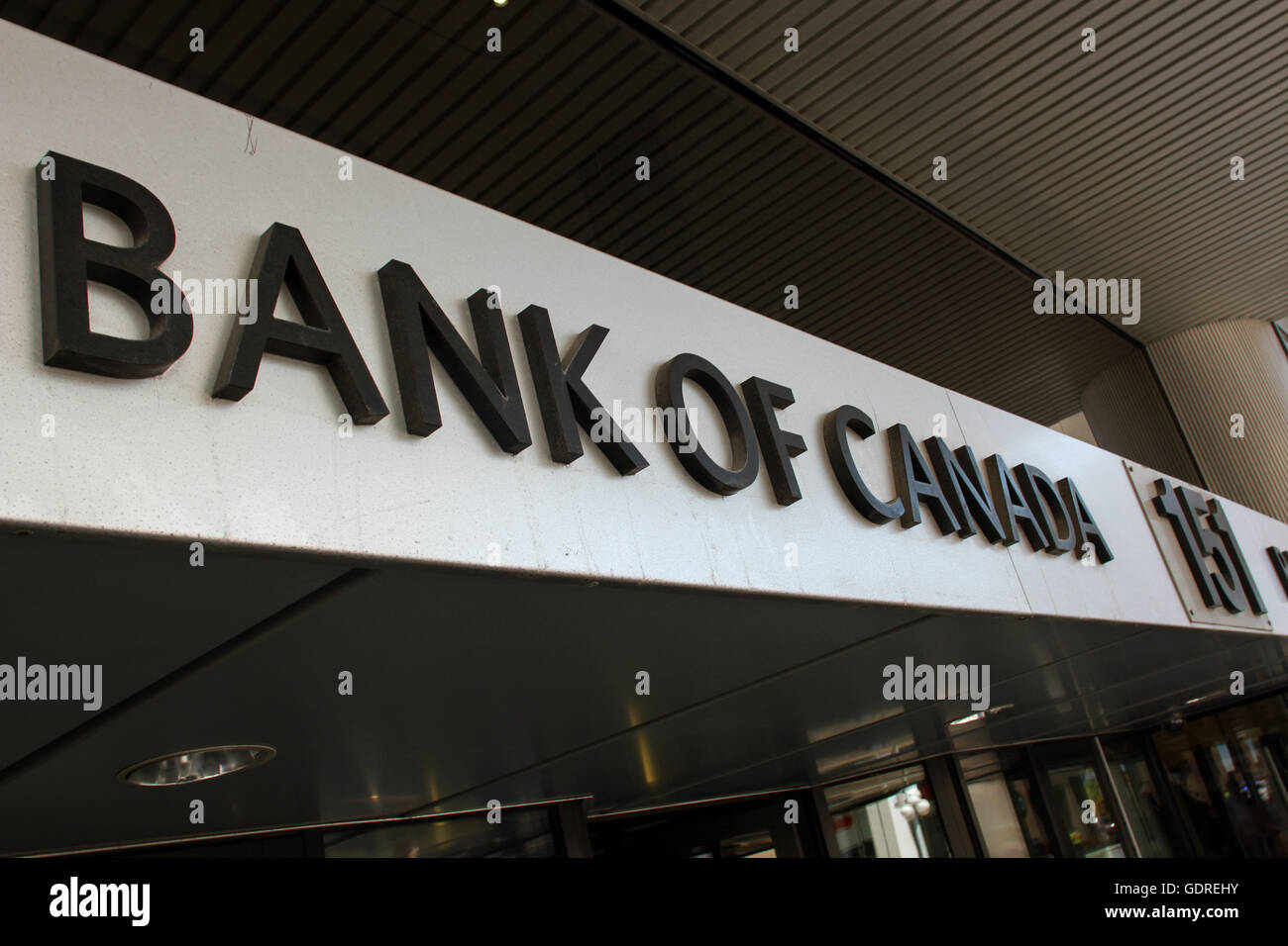 Die Bank of Canada in Ottawa, Ontario. Stockfoto