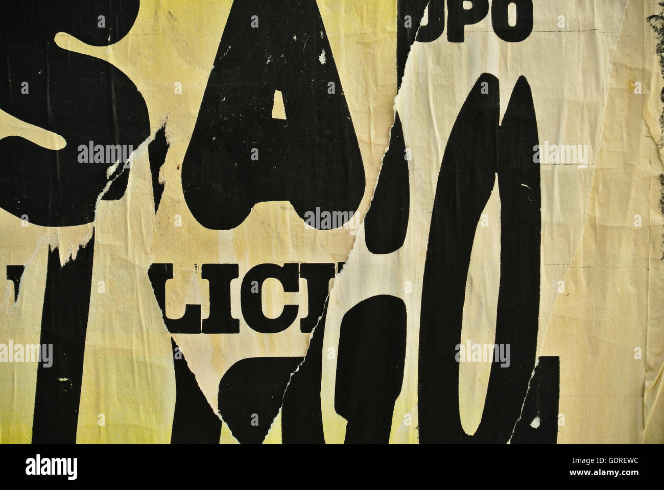 Foto von städtischen zufälligen Collage Hintergrund oder Papier Textur Stockfoto