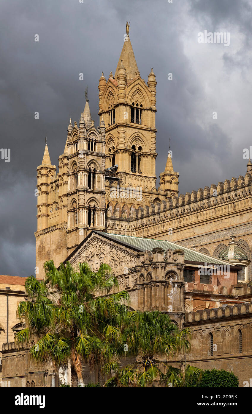 Kathedrale, Palermo, Sizilien, Italien Stockfoto