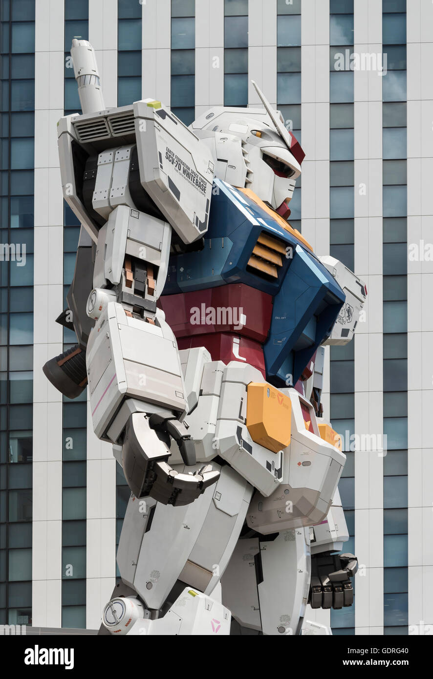 Riesige Gundam Roboter Statue, Odaiba, Tokyo, Japan Stockfoto