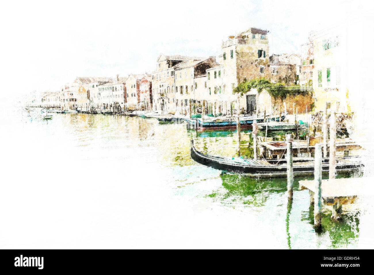 Ansicht in Venedig Stockfoto