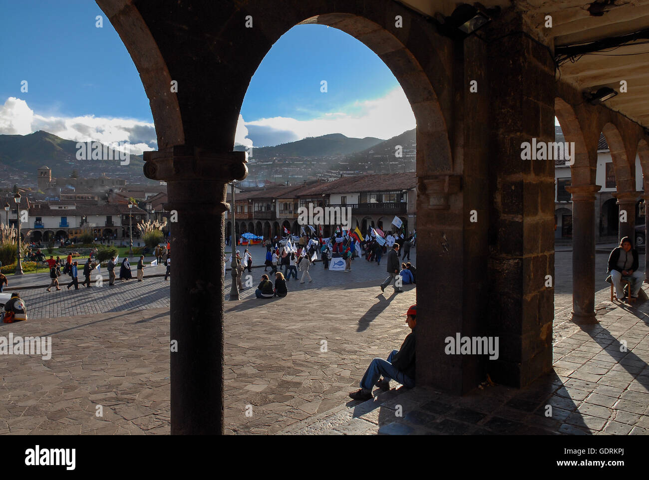 Cusco Plaza de Armas in Cusco, Peru Stockfoto