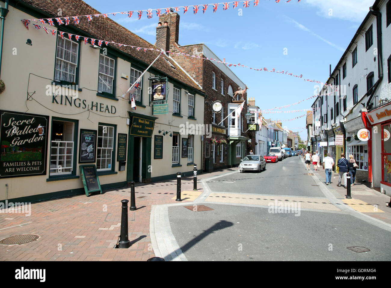 Alte Hafenstadt Stockfoto