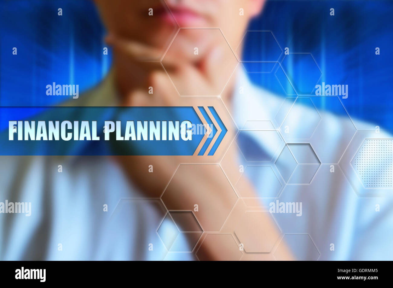 Finanzielle Planung Konzept Stockfoto
