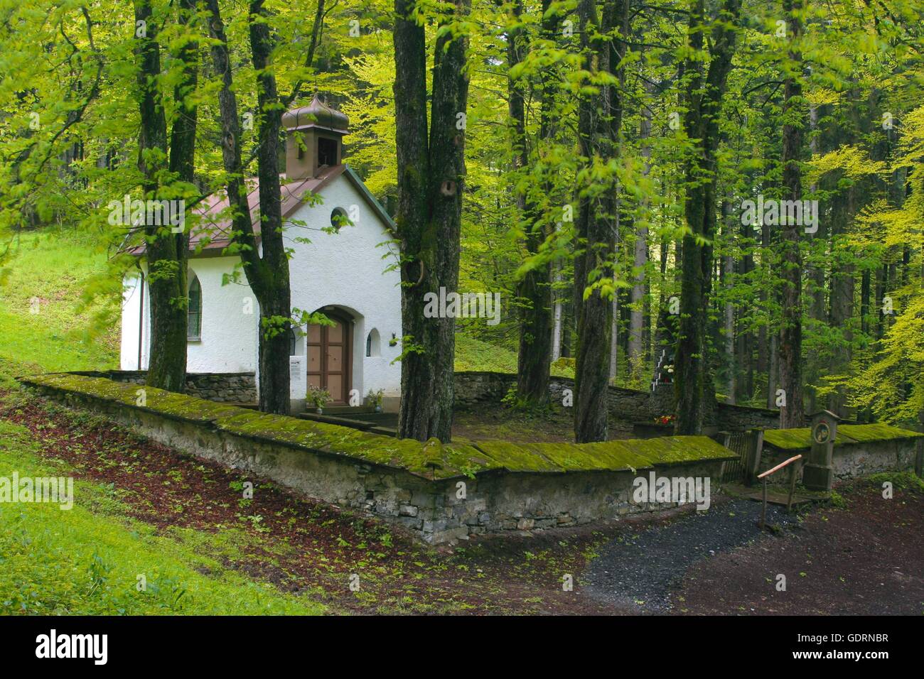 Geographie/Reisen, Deutschland, Bayern, Vorderburg, Kirchen, Pest, Kapelle und Friedhof aus dem 17. Jahrhundert, Additional-Rights - Clearance-Info - Not-Available Stockfoto