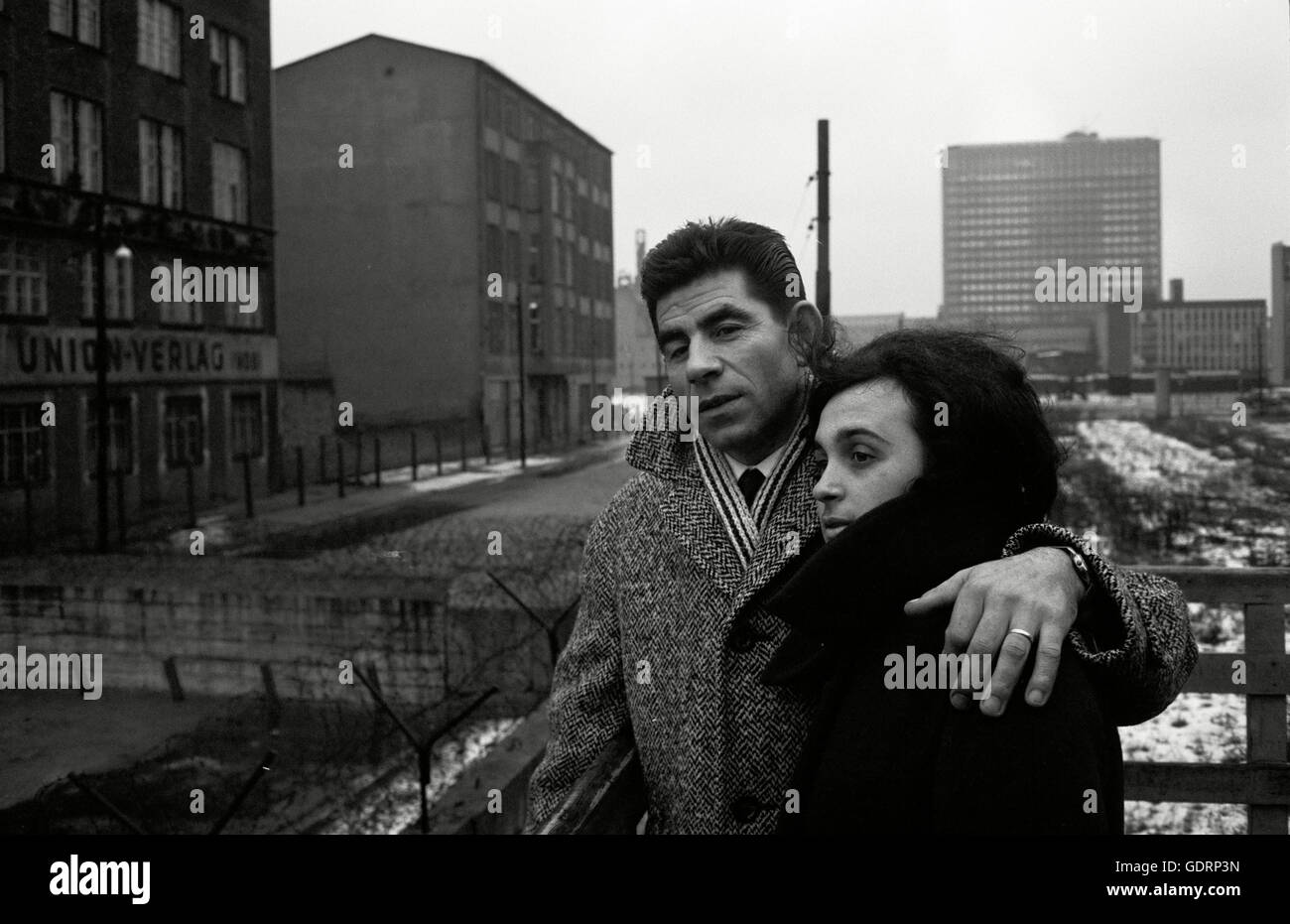 Italienisch-paar in Berlin, 1966 Stockfoto