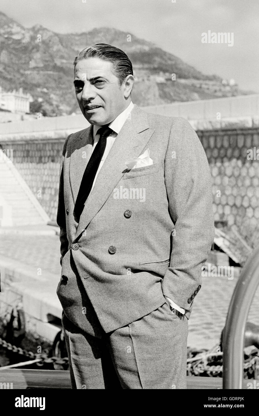 Aristotle Sokrates Onassis, 1956 Stockfotografie Alamy