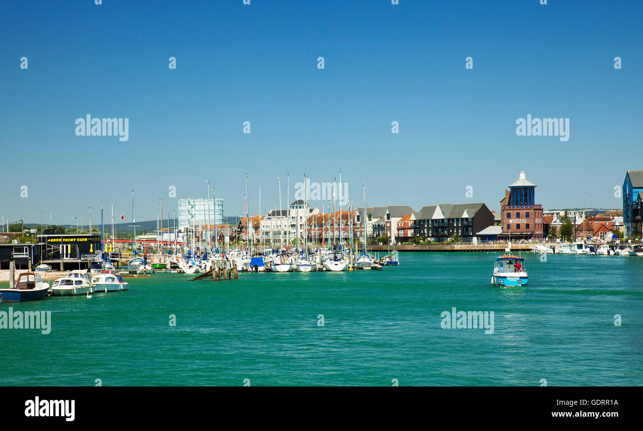 Fluss Arun Littlehampton. Stockfoto