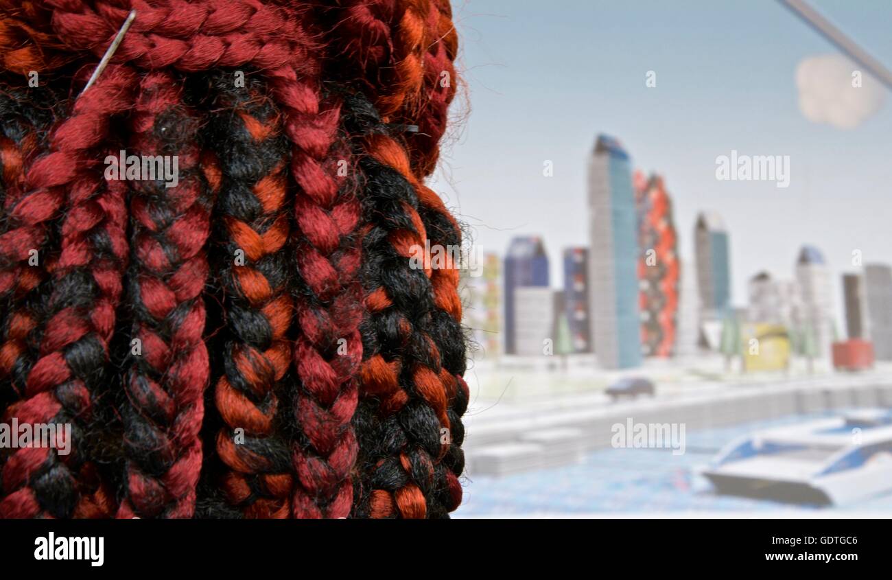 Afro-Haar in London Stockfoto