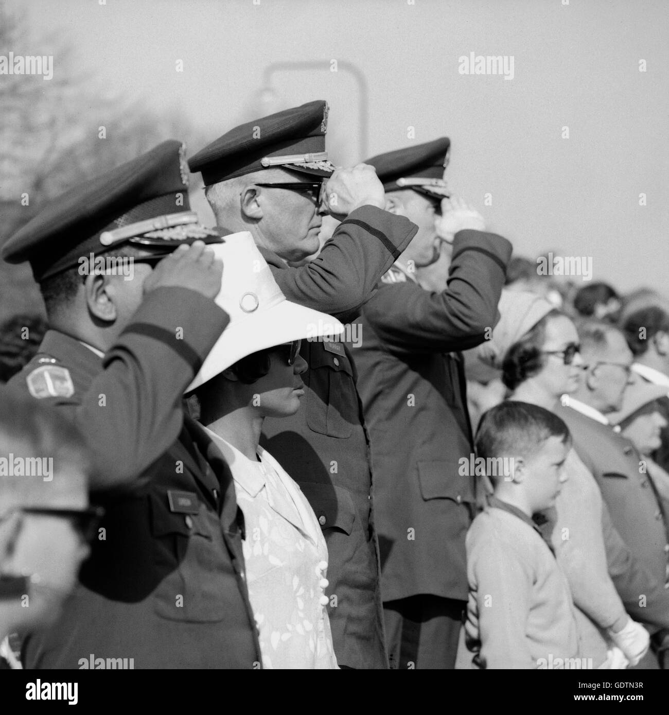 Amerikanische Militärparade in Augsburg, 1971 Stockfoto