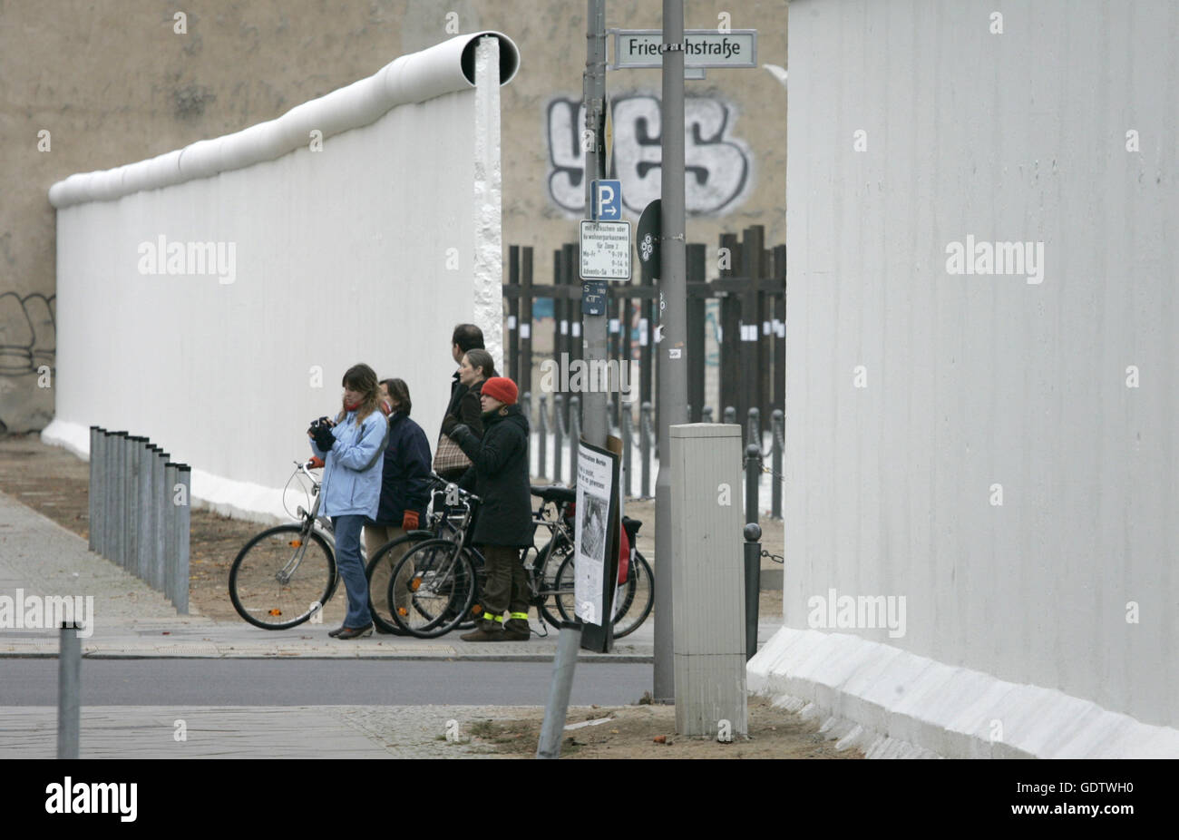 Kreuze Gedenken der Opfer der Berliner Mauer Stockfoto