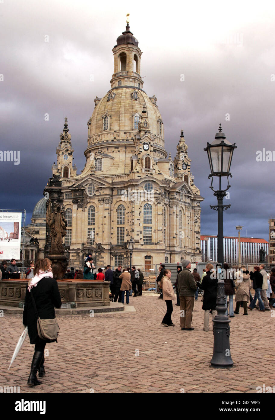 Der 60. Jahrestag der Bombardierung von Dresden Stockfoto