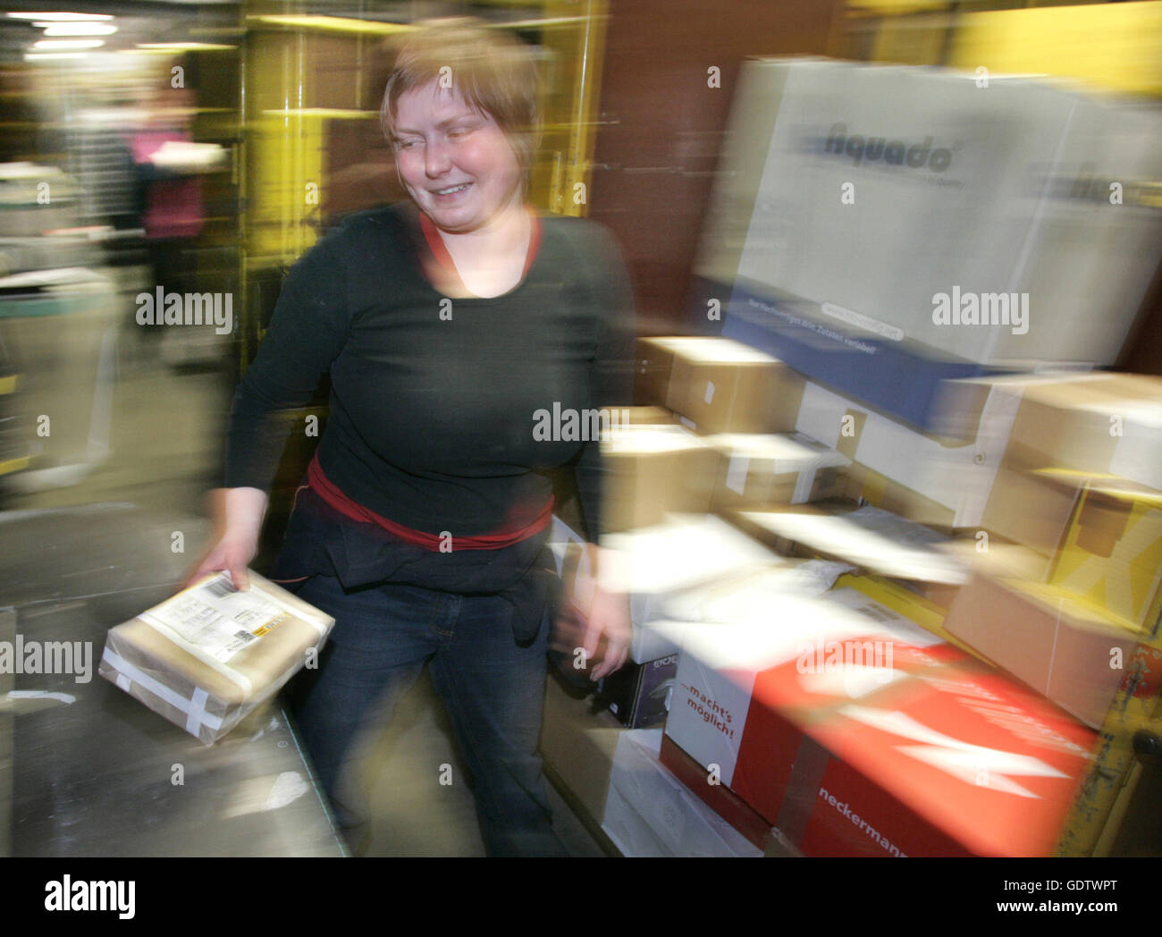 DHL-Paketzentrum Stockfoto