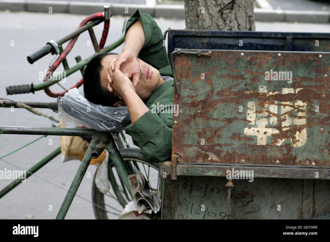 Tiefschlaf in Peking Stockfoto