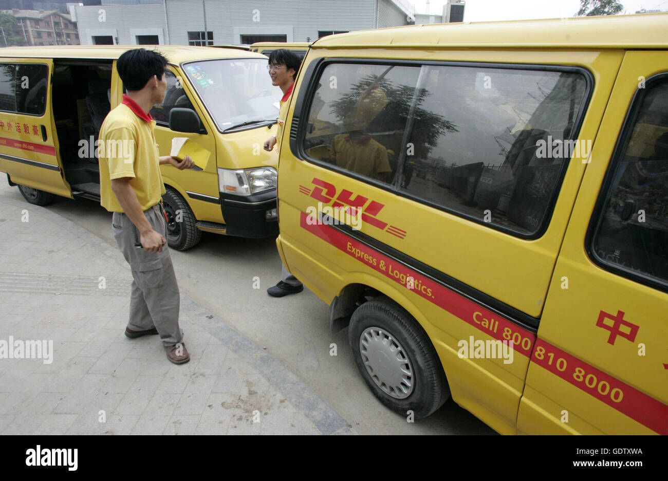 DHL Express in Peking Stockfoto