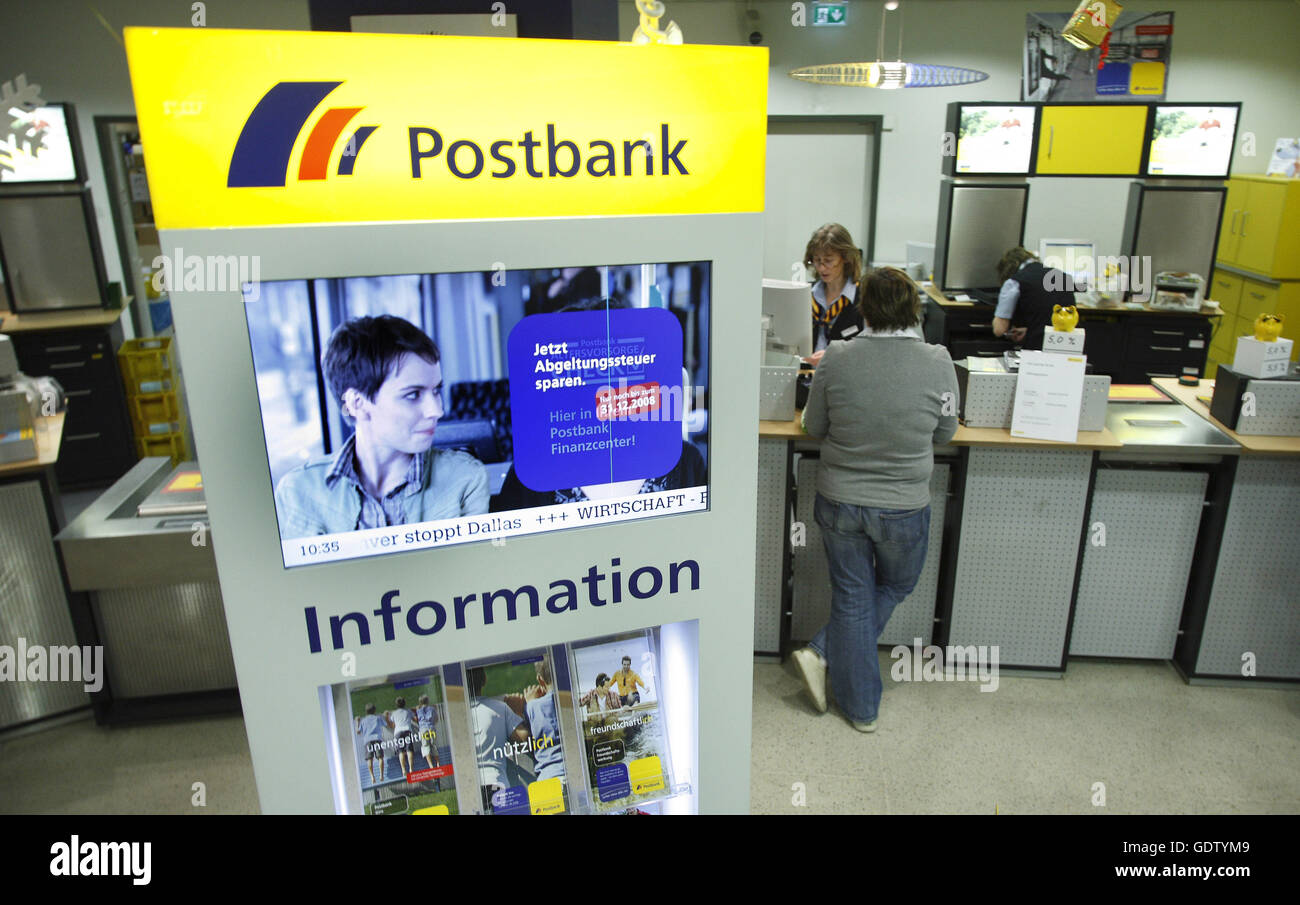 Postbank Stockfoto