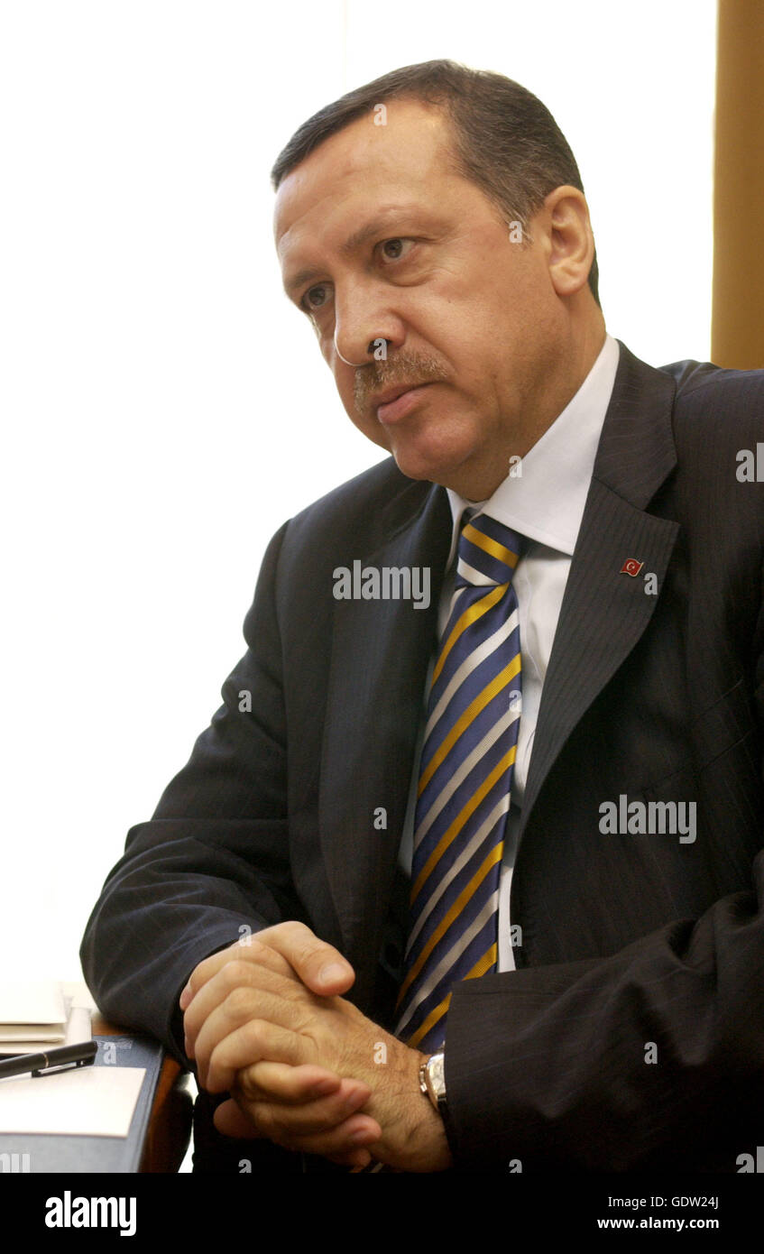 Recep Tayyip Erdogan Stockfoto