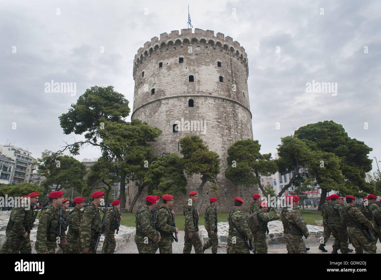 Feierlichkeiten zum 100. Jahrestag der Befreiung von Thessaloniki Stockfoto