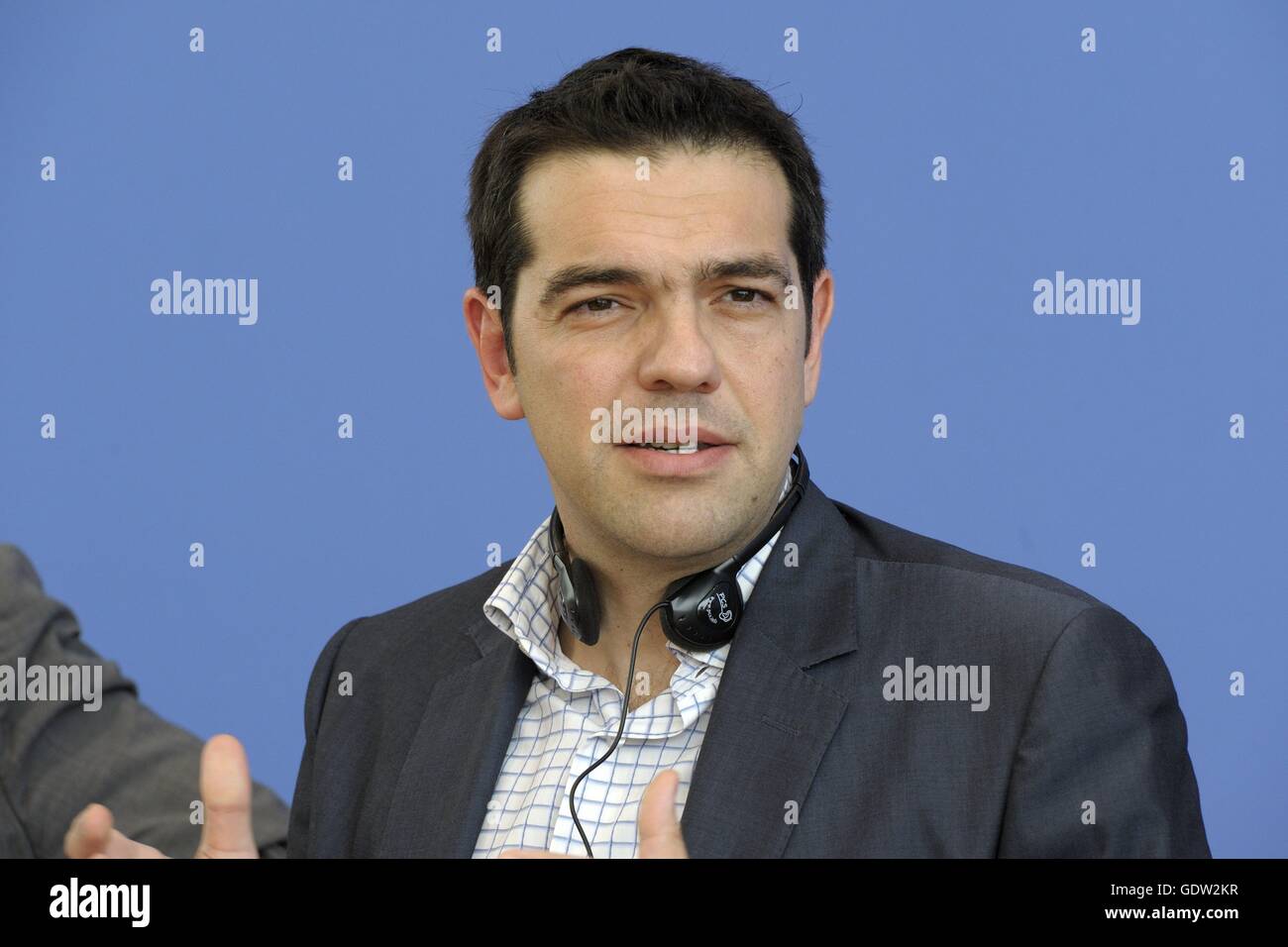 Alexis Tsipras Stockfoto