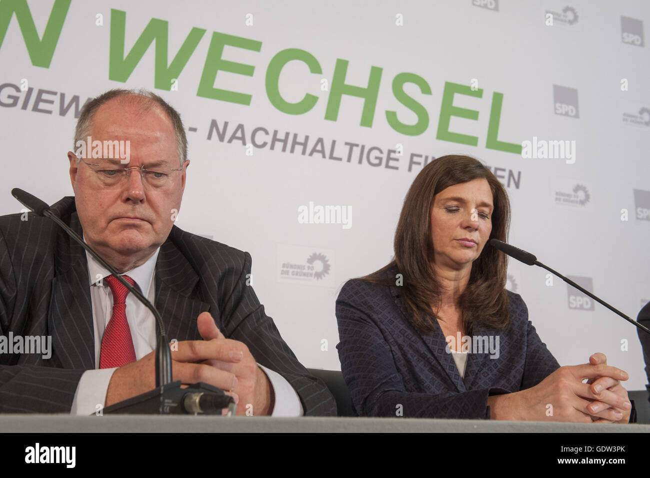 Rot-Grün Staaten Konferenz, Pressekonferenz Stockfoto