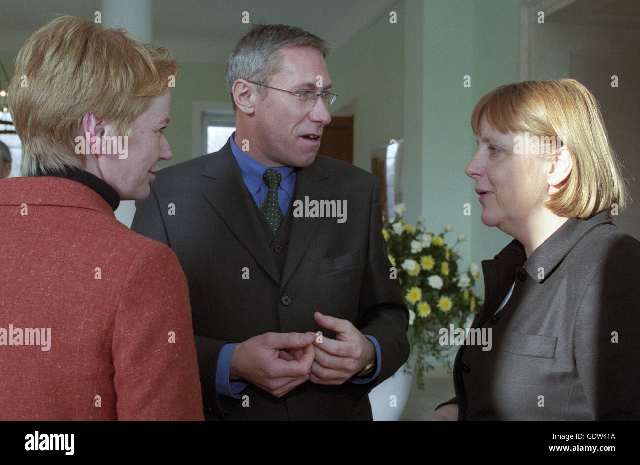 Zimmer, Claus und Merkel Stockfoto