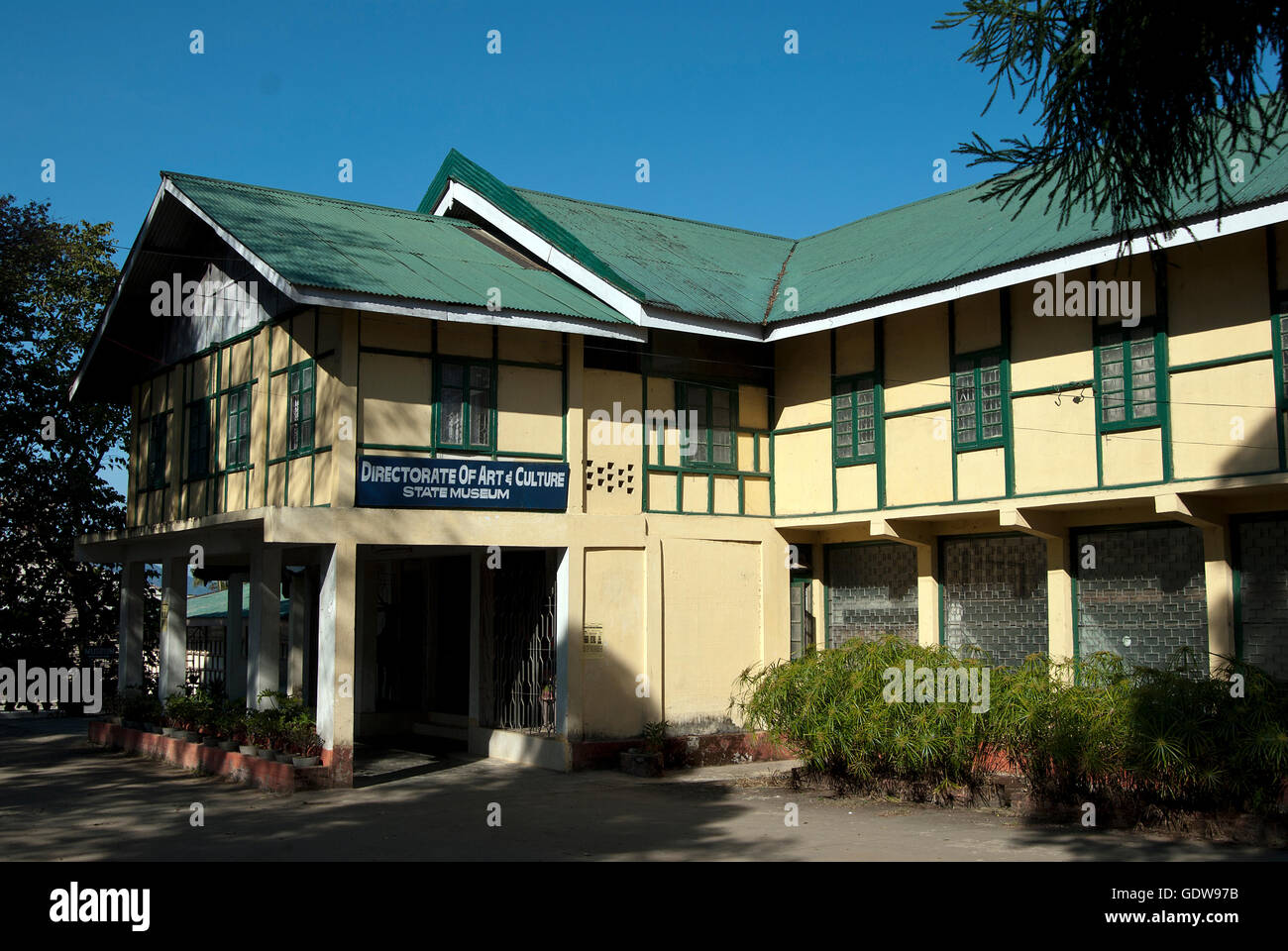 Das Bild des Museums in Khima, Nagaland, Indien Stockfoto