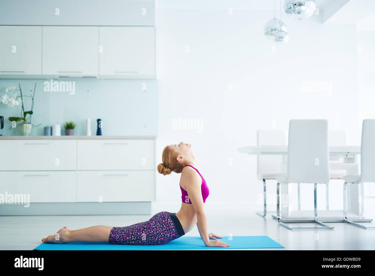 Yoga-Aktivität Stockfoto