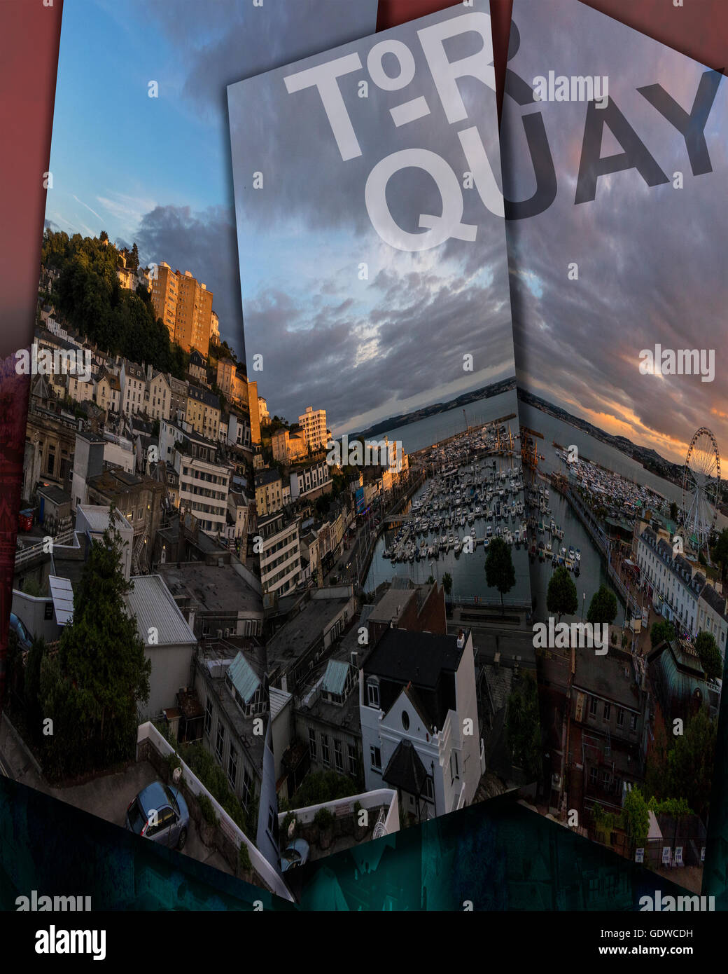 Tourismus-Konzept: Torquay - Devon, Großbritannien Stockfoto