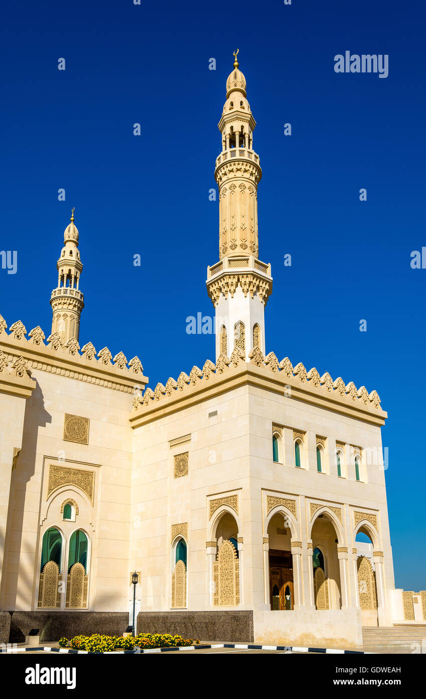 Minarette Zabeel Moschee in Dubai, Vereinigte Arabische Emirate Stockfoto