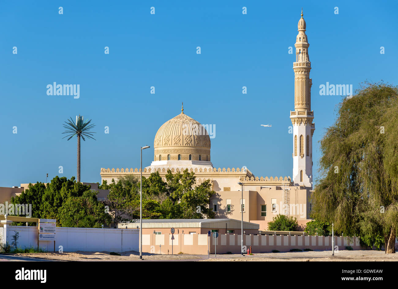 Blick auf Zabeel Moschee in Dubai, Vereinigte Arabische Emirate Stockfoto