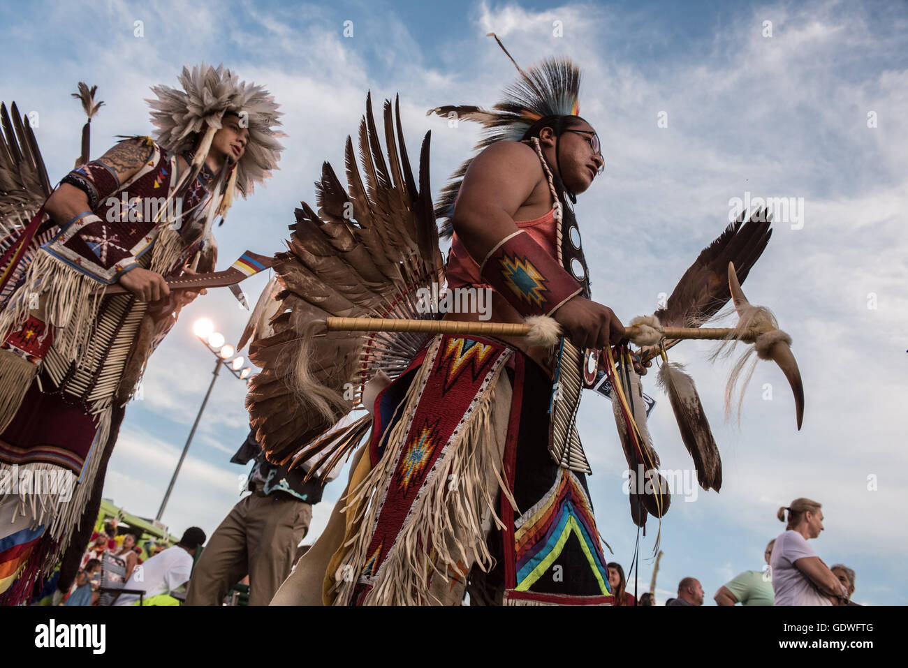 Indianische Tänzer beim Sac & Fox Nation PowWow, Stroud, Oklahoma