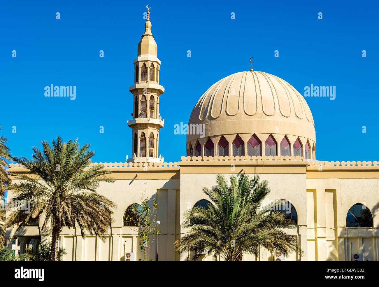 Kleine Moschee in Abu Dhabi - Vereinigte Arabische Emirate Stockfoto