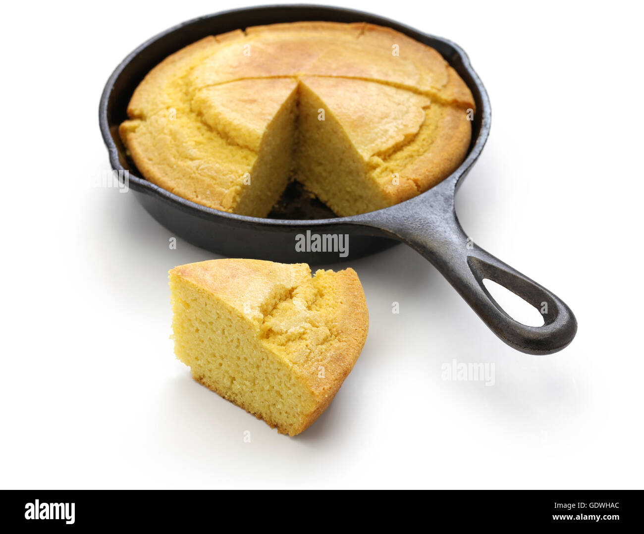 hausgemachtes Maisbrot in Pfanne, Küche der Südstaaten der USA  Stockfotografie - Alamy