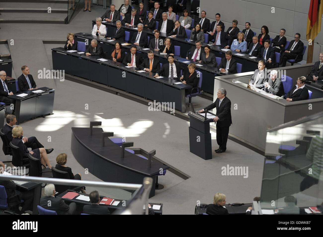 Rede von Bundespräsident Joachim Gauck nach der Vereidigung Stockfoto
