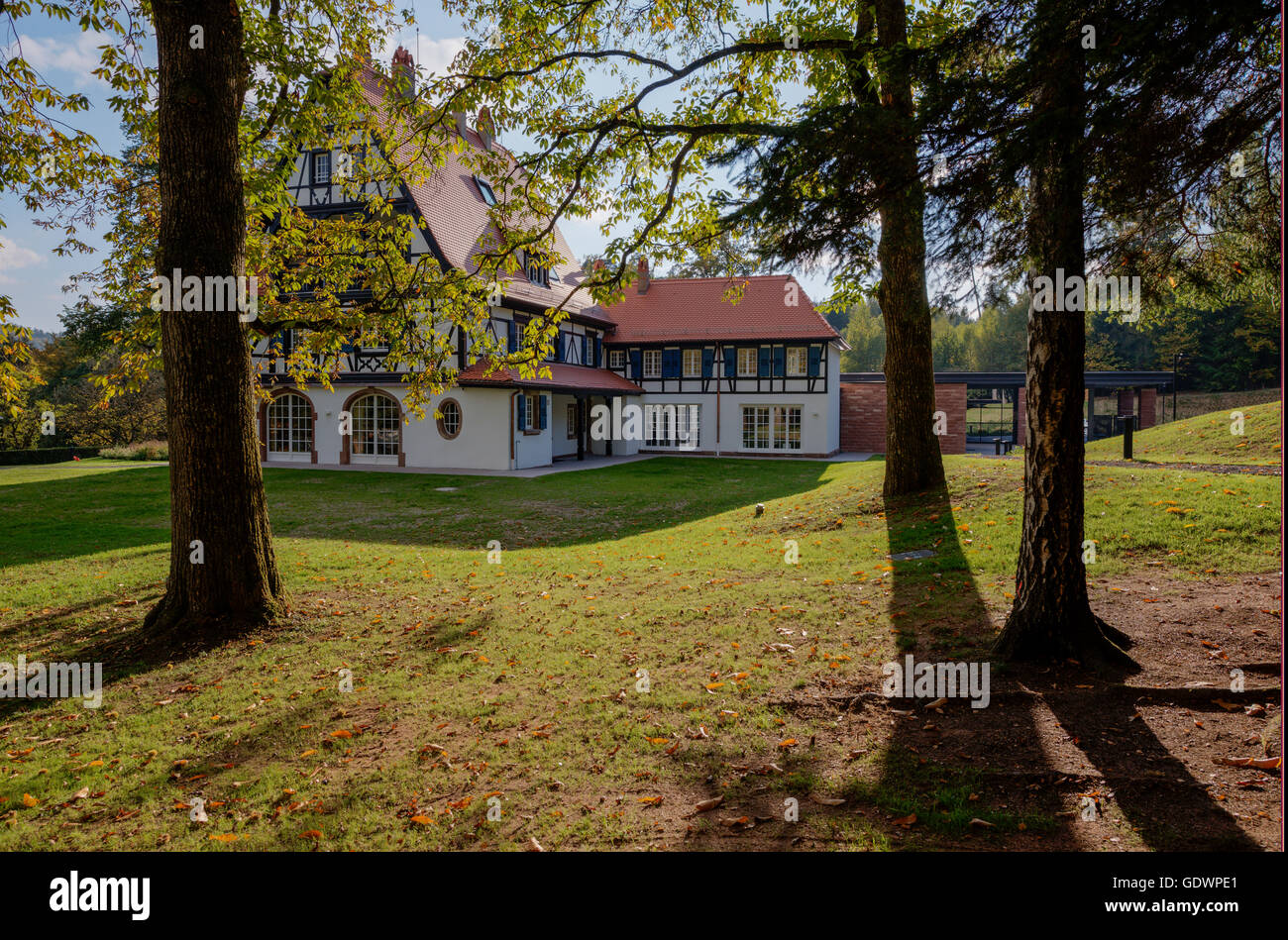 Hotel-Restaurant Villa René Lalique, Wingen Sur Moder, Elsass-Frankreich Stockfoto