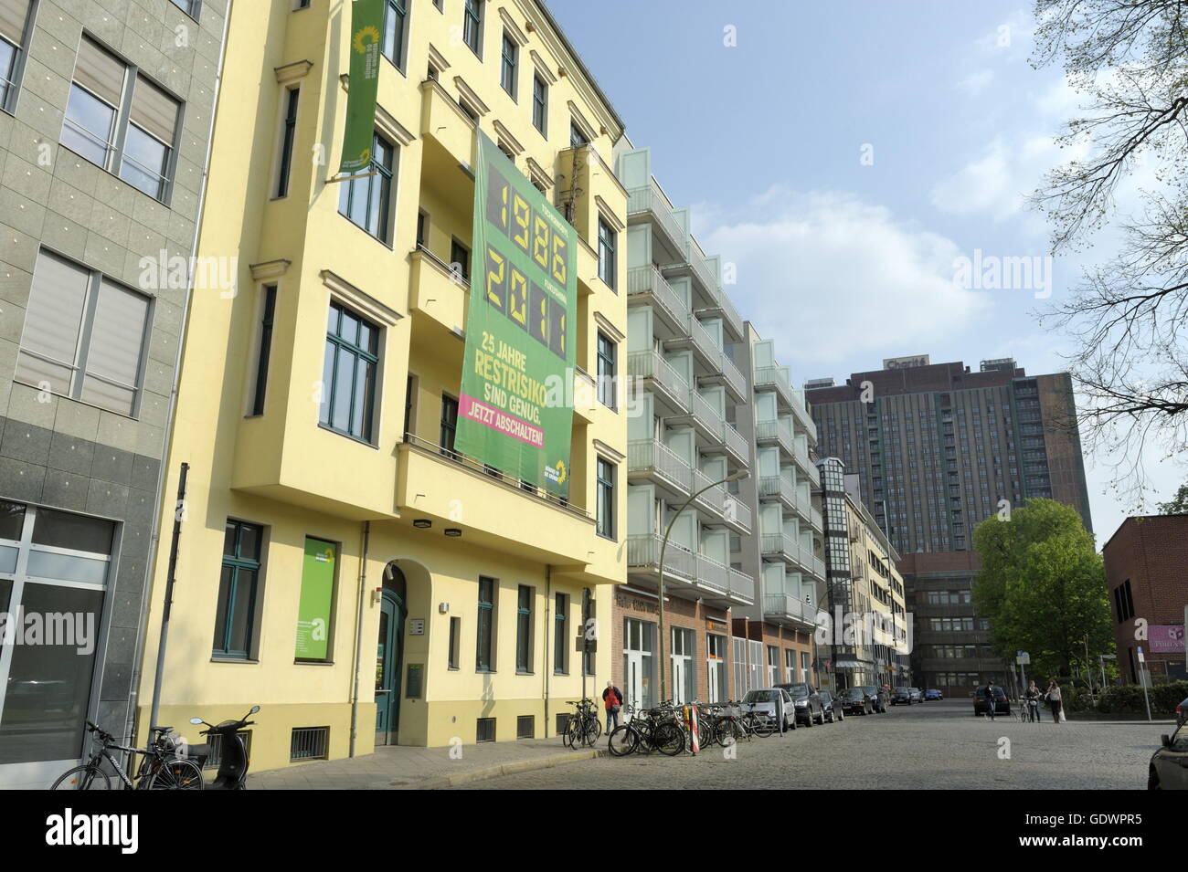 Das Büro von Bündnis 90 / die grünen Stockfoto